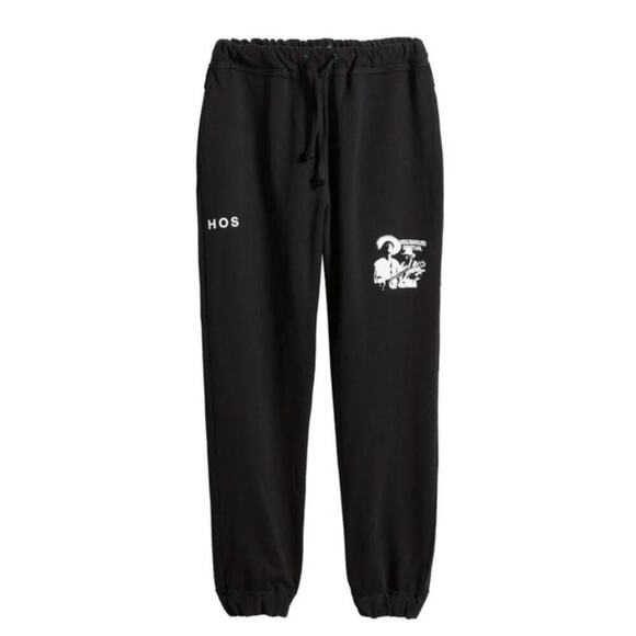 Head Of State Black Oba Lounge Pant Size M unisex new without tags - Picture 3 of 8